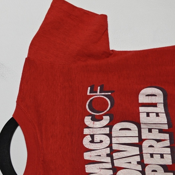 THE MAGIC OF DAVID COPPERFIELD Vintage 1980's Kids Shirt Single Stitch Size Med - Picture 13 of 16